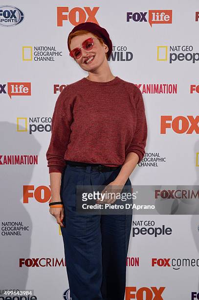 Arisa attends the Fox Channels Party at Palazzo Del Ghiaccio on December 2, 2015 in Milan, Italy.