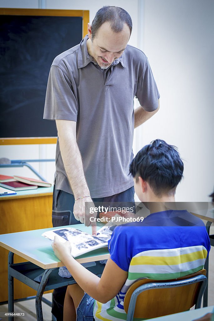 Dozenten und Studenten während einer Lektion