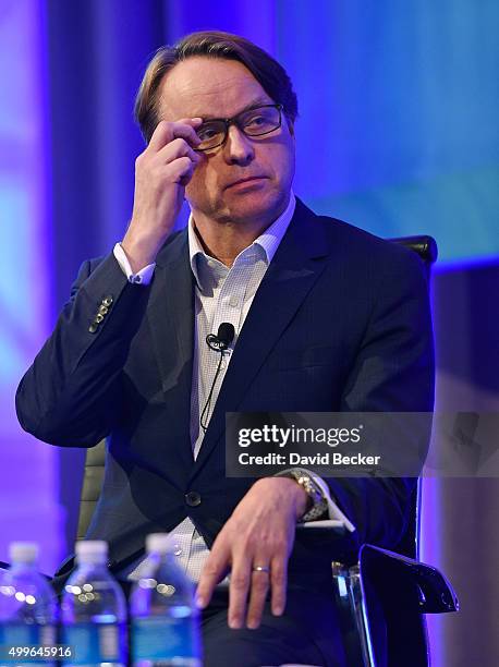 Chief Operating Office Brent Dewar speaks at the 16th DAYTONA Rising NASCAR Motorsports Marketing Forum at The Mirage Hotel & Casino on December 2,...