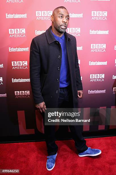 Actor Idris Elba attends the BBC America's "Luther" screening at The Django at the Roxy Hotel on December 2, 2015 in New York City.