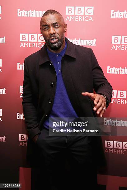 Actor Idris Elba attends the BBC America's "Luther" screening at The Django at the Roxy Hotel on December 2, 2015 in New York City.