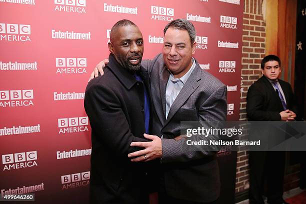 Actor Idris Elba and SVP of Programming at BBC America, Richard De Croce attend the BBC America's "Luther" screening at The Django at the Roxy Hotel...