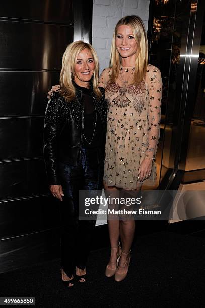 Lisa Gersh and Gwyneth Paltrow attend the goop mrkt grand opening event at The Shops at Columbus Circle on December 2, 2015 in New York City.