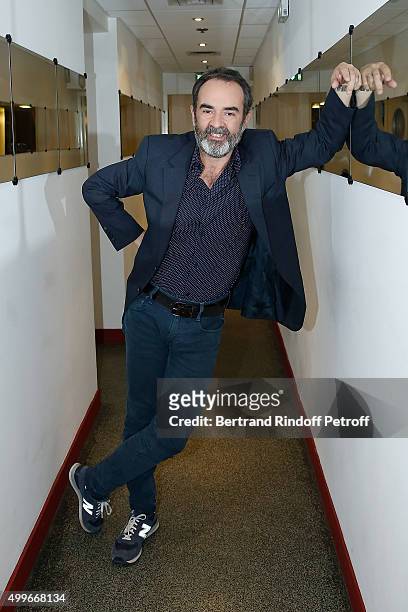 Actor Bruno Solo attends 'Vivement Dimanche' French TV Show at Pavillon Gabriel on December 2, 2015 in Paris, France.