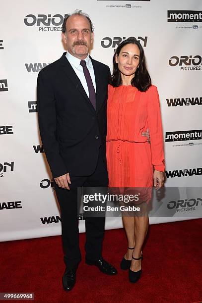 Nick Sandow and Tamara Malkin-Stuart attend "The Wannabe" New York premiere at Crosby Street Hotel on December 2, 2015 in New York City.