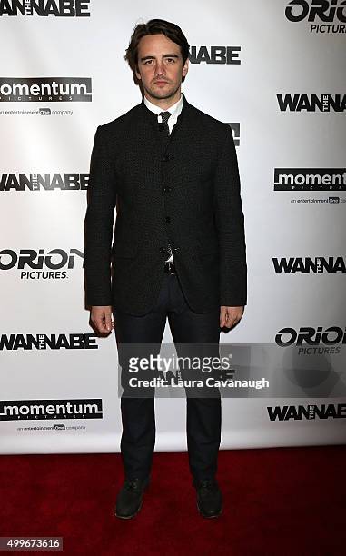 Vincent Piazza attends "The Wannabe" New York Premiere at Crosby Street Hotel on December 2, 2015 in New York City.