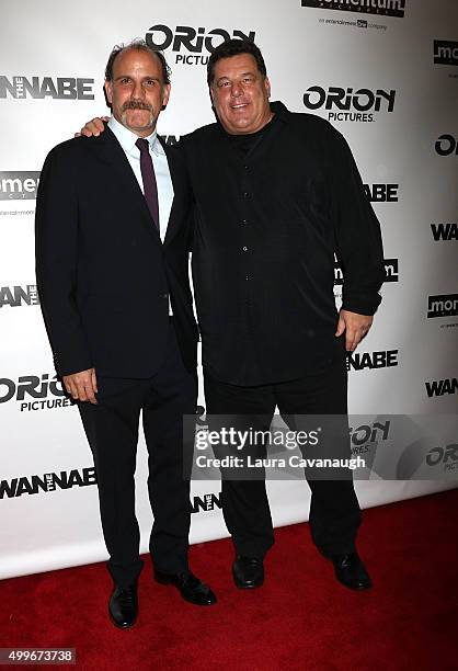 Nick Sandow and Steve Schirripa attend "The Wannabe" New York Premiere at Crosby Street Hotel on December 2, 2015 in New York City.