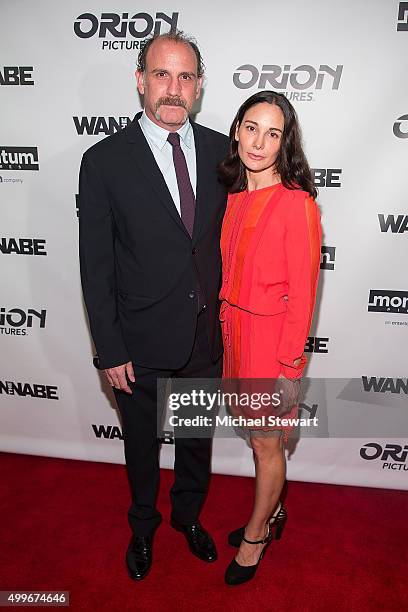 Writer/Actor/Director Nick Sandow and Tamara Malkin-Stuart attend "The Wannabe" New York premiere at Crosby Street Hotel on December 2, 2015 in New...