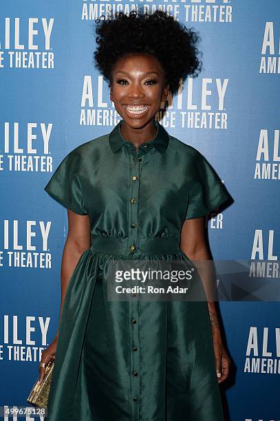 Actress Brandy Norwood attends the 2015 Alvin Ailey Opening Night Benefit Gala at New York City Center on December 2, 2015 in New York City.