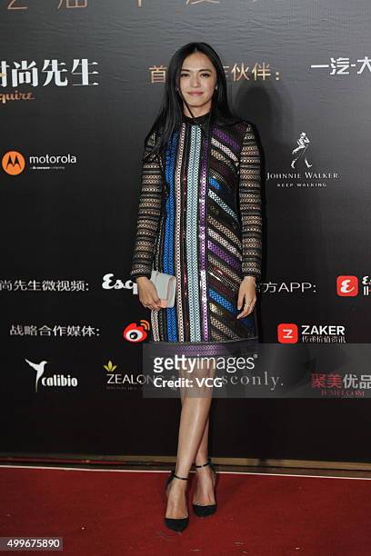 Actress Yao Chen attends the Esquire Men Of The Year Awards 2015 at Beijing Workers' Gymnasium on December 2, 2015 in Beijing, China.