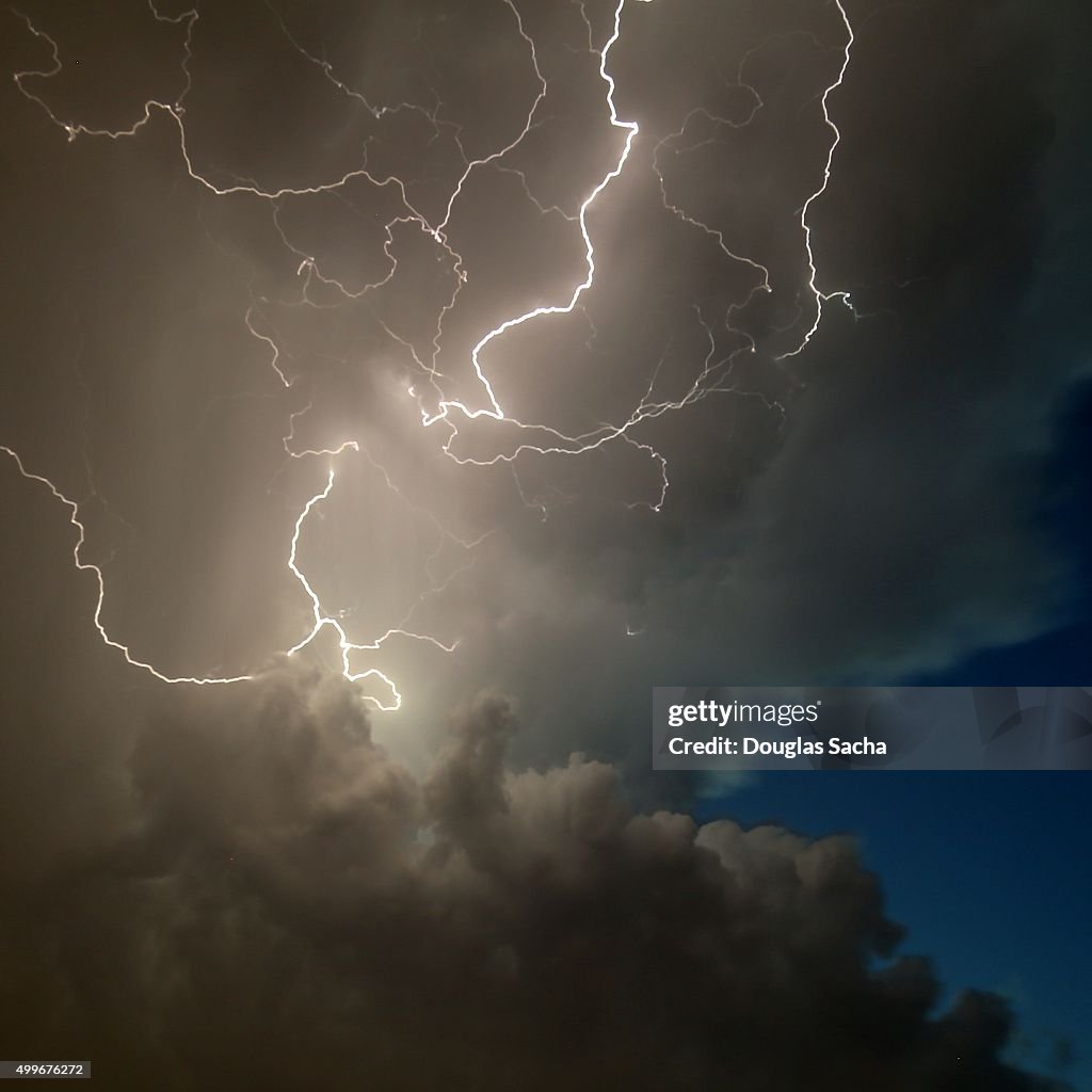 Low Angle View Of Lightning