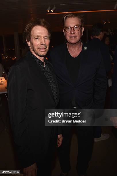 Jerry Bruckheimer and Paul Wilmot attend the Vanity Fair And NSU Art Museum's Private Dinner Hosted By Bob Colacello And Bonnie Clearwater In Honor...