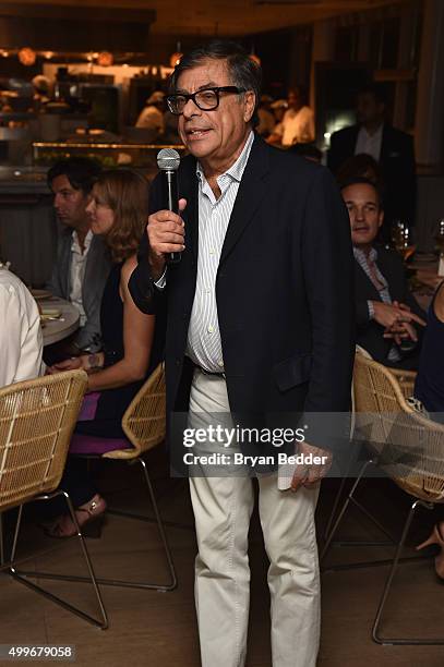 Bob Colacello attends the Vanity Fair And NSU Art Museum's Private Dinner Hosted By Bob Colacello And Bonnie Clearwater In Honor Of Douglas S. Cramer...