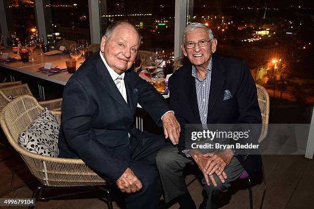 Douglas Cramer and Eli Broad attend the Vanity Fair And NSU Art Museum's Private Dinner Hosted By Bob Colacello And Bonnie Clearwater In Honor Of...