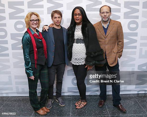 Actress Melissa Leo, writer/director Sean Baker, actress Mya Taylor and filmmaker Ira Sachs attend the "Tangerine" New York special screening held at...