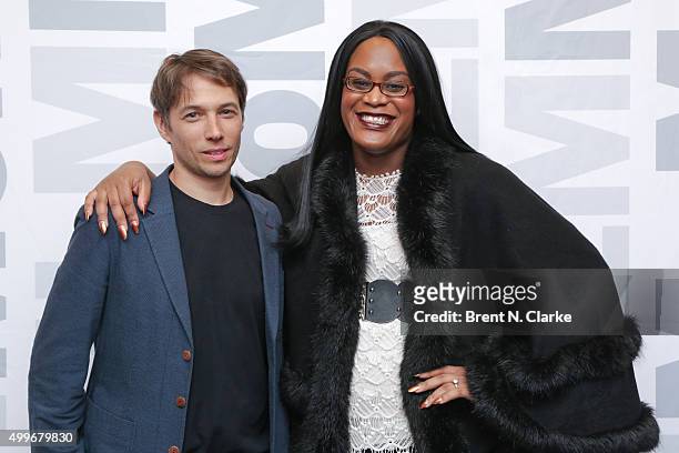 Writer/director Sean Baker and actress Mya Taylor attend the "Tangerine" New York special screening held at the MoMA Titus One on December 2, 2015 in...