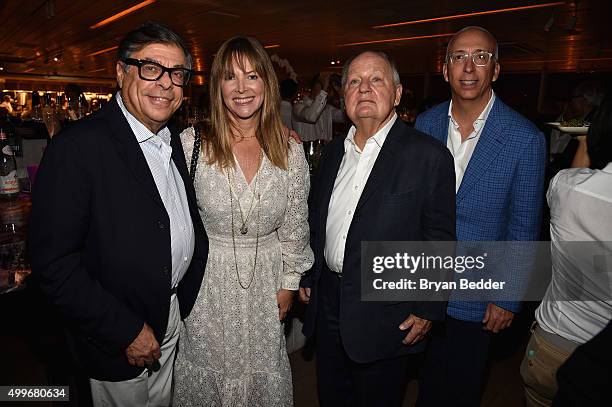 Bob Colacello, Maria Bell, Douglas Cramer and Bill Bell attend the Vanity Fair And NSU Art Museum's Private Dinner Hosted By Bob Colacello And Bonnie...