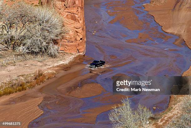 canyon de chelly national monument - mud riverbed stock pictures, royalty-free photos & images