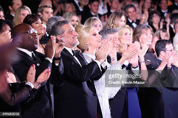 Lady Gaga attends "Sinatra 100: An All-Star GRAMMY Concert" celebrating the late Frank Sinatra's 100th birthday at the Encore Theater at Wynn Las...