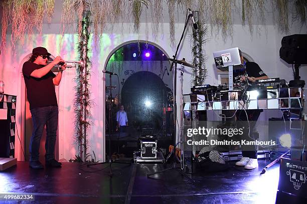 Abstrakto performs at Chrome Hearts Celebrates Art Basel With Laduree & Sean Kelly And A Live Performance By Abstrakto at Miami Design District on...