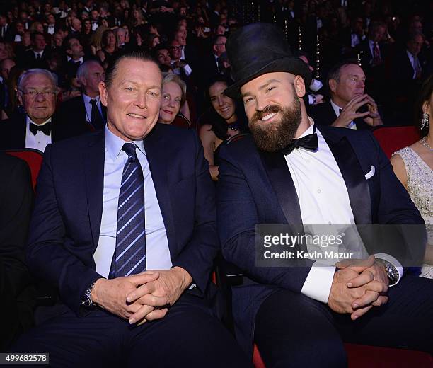Actor Robert Patrick and recording artist Zac Brown attend the "Sinatra 100: An All-Star GRAMMY Concert" celebrating the late Frank Sinatra's 100th...