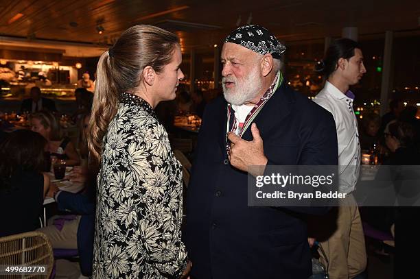 Munisha Underhill and Bruce Weber attend the Vanity Fair And NSU Art Museum's Private Dinner Hosted By Bob Colacello And Bonnie Clearwater In Honor...