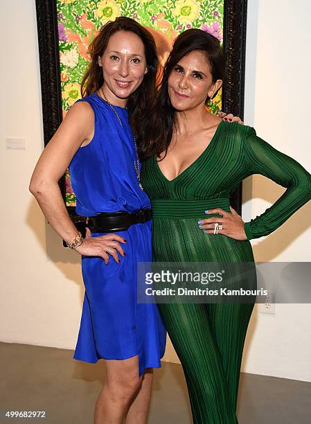 Laurie Lynn Stark and guest attend Chrome Hearts Celebrates Art Basel With Laduree & Sean Kelly And A Live Performance By Abstrakto at Miami Design...