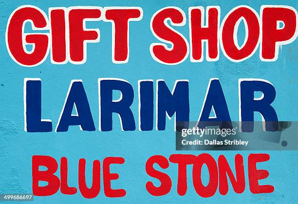 Larimar Gift Shop Signage, Foto de stock