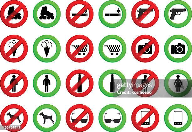 warning sign - man smoking cigarette stock illustrations