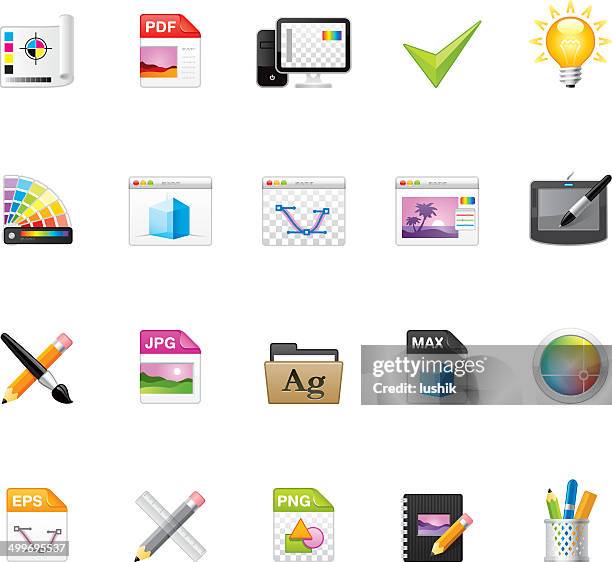 hico icons-grafik design studio - pc bildschirmsymbol stock-grafiken, -clipart, -cartoons und -symbole