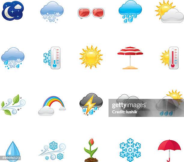 hico icons — weather - moon phases white background stock illustrations