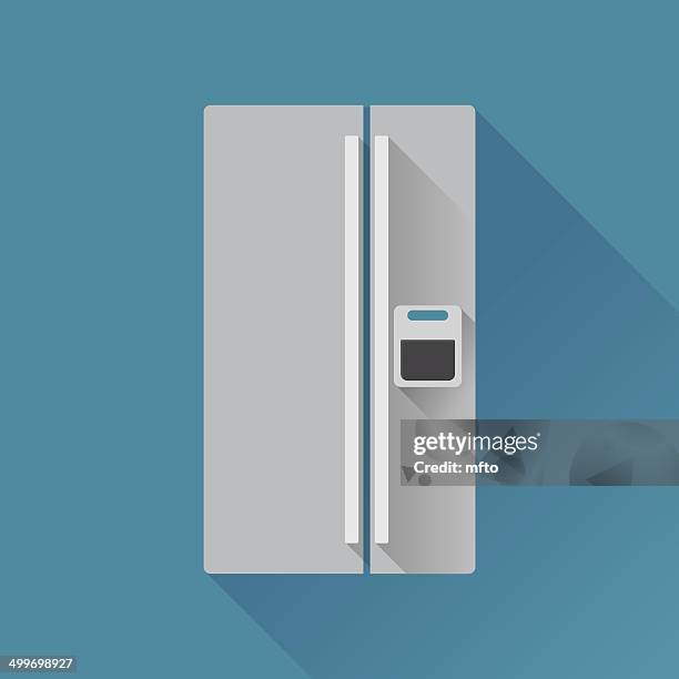 kühlschrank. - freezer icon stock-grafiken, -clipart, -cartoons und -symbole