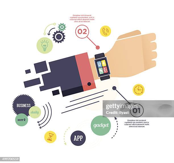 smart watch - wristwatch stock-grafiken, -clipart, -cartoons und -symbole