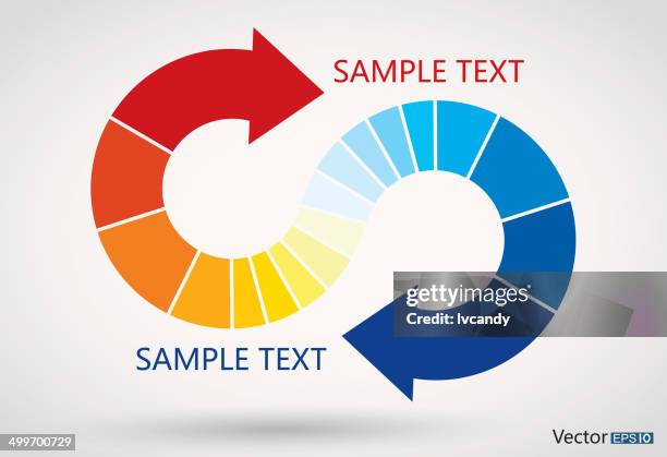 two direction arrow - s shape stock illustrations
