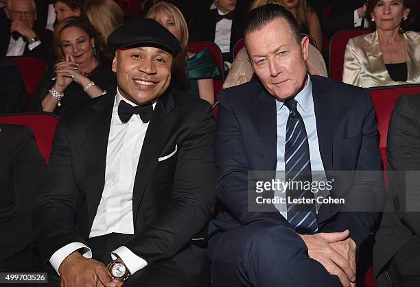 Recording artist LL Cool J and actor Robert Patrick attend "Sinatra 100: An All-Star GRAMMY Concert" celebrating the late Frank Sinatra's 100th...