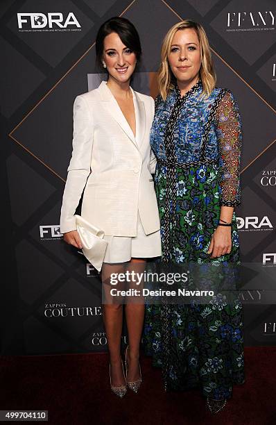 Fashion stylist Micaela Erlanger and SVP Global Communications at Christian Louboutin, Anne Muhlethaler attend the 29th FN Achievement Awards at IAC...