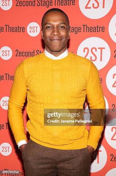Leslie Odom Jr. Attends "Invisible Thread" Opening Night After Party at Four at Yotel on December 2, 2015 in New York City.