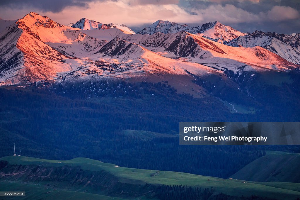 Chinese Tianshan Tian Shan Mountain Range Tian Shan Mountains. Mountains In The Heart