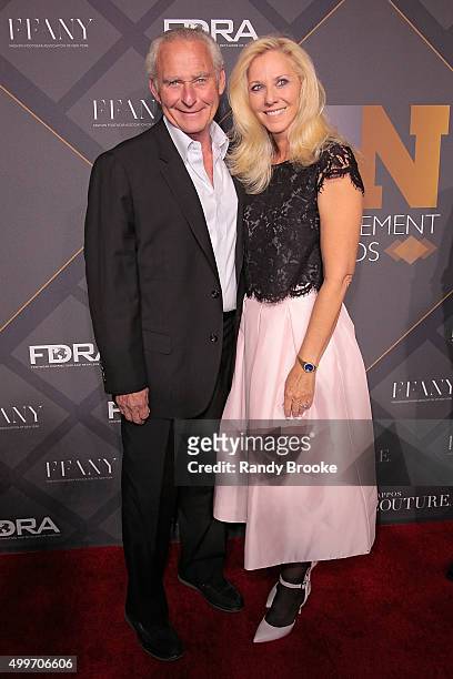 David Weinberg and guest attend the 29th FN Achievement Awards at IAC Headquarters on December 2, 2015 in New York City.