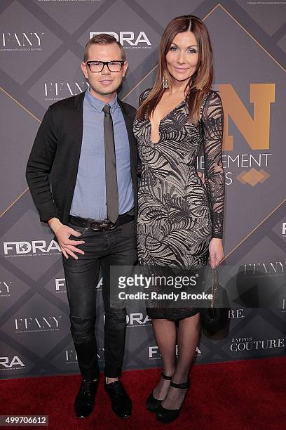 Kevin Bailey and Melissa Costa attend the 29th FN Achievement Awards at IAC Headquarters on December 2, 2015 in New York City.