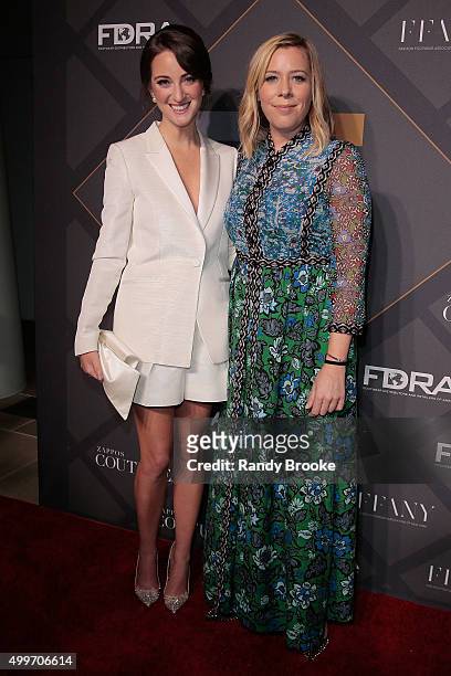 Fashion Stylist and Presenter for Marketer of the Year Micaela Erlanger and Anne Muhlethaler attend the 29th FN Achievement Awards at IAC...