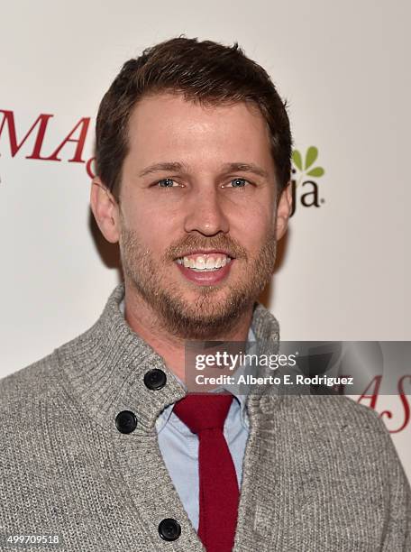 Actor Jon Heder attends the premiere of "Christmas Eve" at ArcLight Hollywood on December 2, 2015 in Hollywood, California.