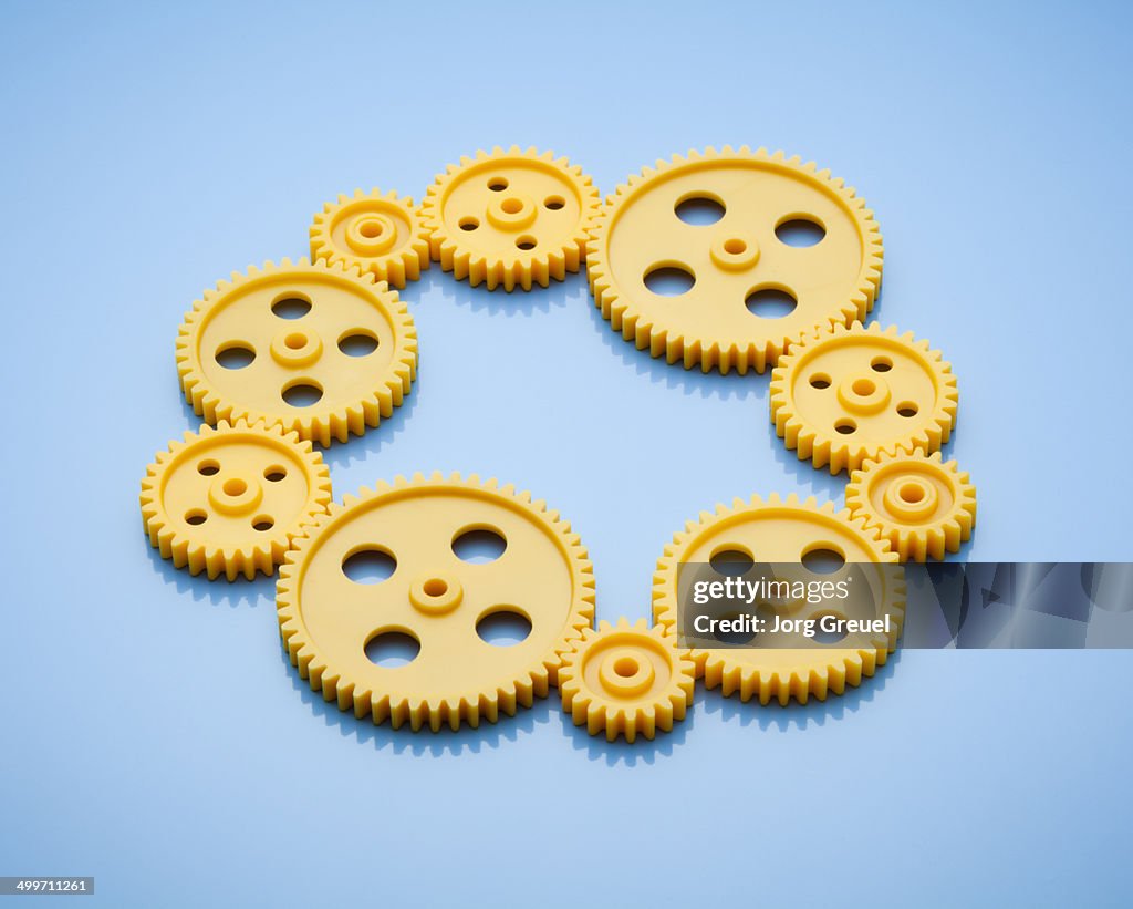 A ring of cogwheels