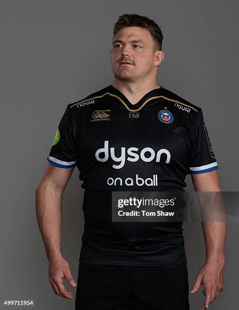 Dave Wilson of Bath poses for a picture during the Bath Rugby photocall at Farleigh House on December 1, 2015 in Bath, England.