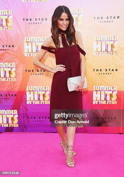 Jodi Anasta arrives ahead of the Summer Hits At The Star launch party on December 3, 2015 in Sydney, Australia.