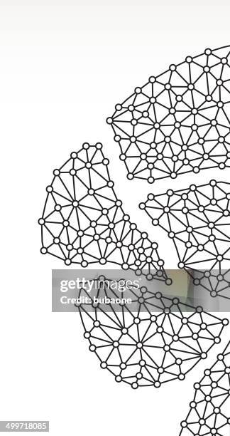 brain on triangular node royaltfree vecotr graphic - visual cortex stock illustrations