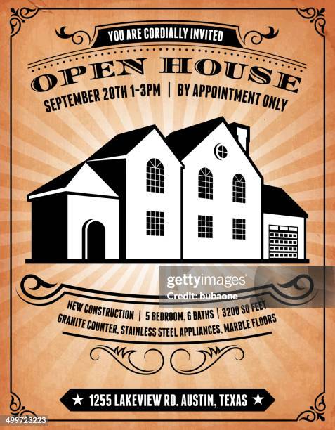 182 Open House Poster Stock Photos and High-Res Images - Getty Images