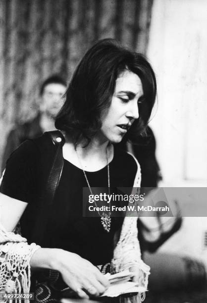 American journalist and author Nora Ephron attends the A.J. Liebling Counter-Convention, New York, New York, May 10, 1974. The convention, named...