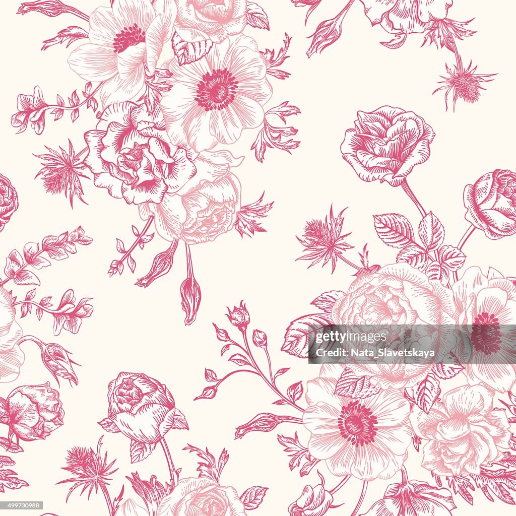 Seamless Floral Pattern High-Res Vector Graphic - Getty Images
