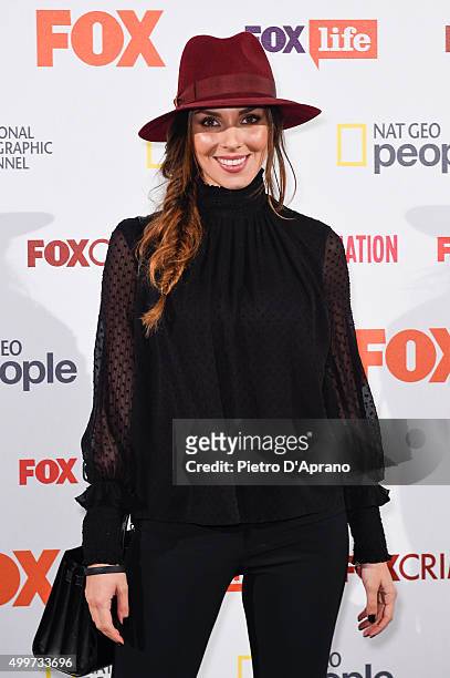 Alessia Reato attends the Fox Channels Party at Palazzo Del Ghiaccio on December 2, 2015 in Milan, Italy.